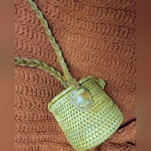 Braided Tan Woven Women’s Bag